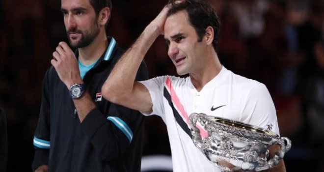 Federer u suzama održao pobjednički govor: 'Bajka se nastavlja za mene... Marine, bio si sjajan...'