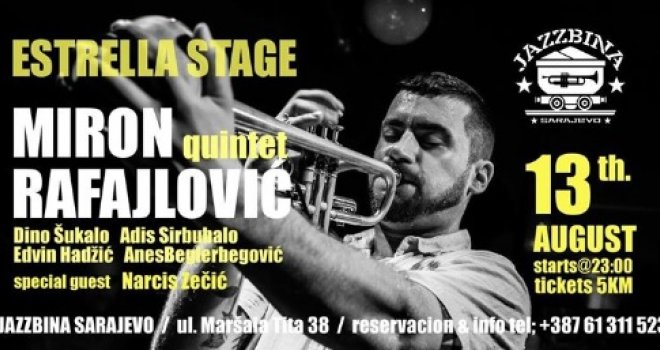 Večeras ne propustite svirku u klubu Jazzbina: Miron Rafajlović quintet