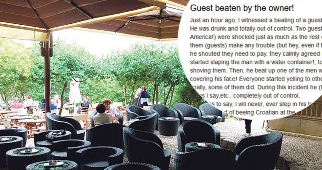 Vlasnik popularnog kafića istukao gosta, turisti na Jadranu šokirani: 'Opalio sam mu dva šamara da mu povrijedim čast'