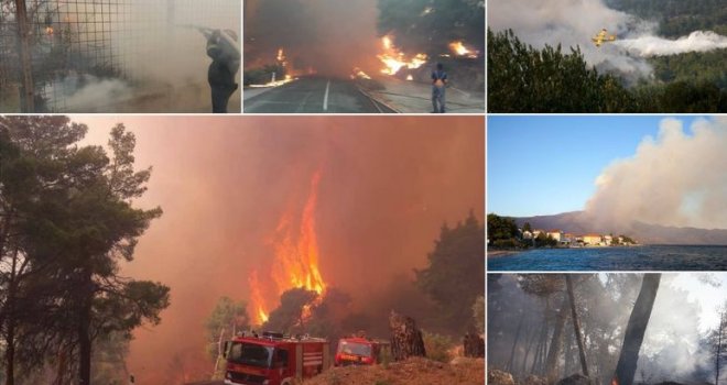 Zaustavljena vatrena fronta na Pelješcu: Situacija je bolja, ali požar je daleko od ugašenog