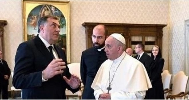 Papin sastanak s Dodikom je diplomatska katastrofa Vatikana: Zašto nije putovao iz Sarajeva, već iz Beograda?
