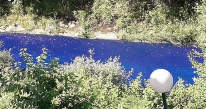 U Vogošćanski potok ispuštena plava plavcata voda: Inspekcija još ne objašnjava šta je to