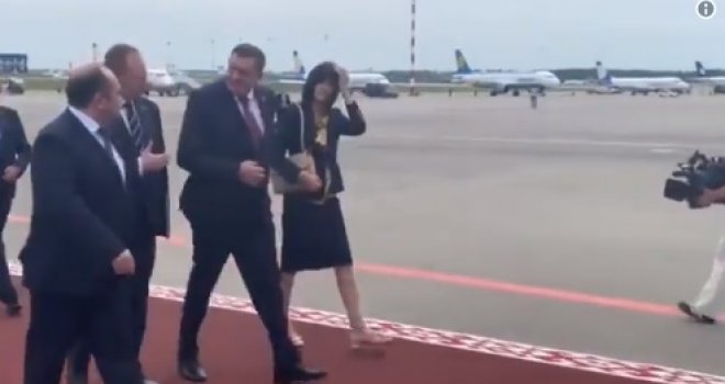Na crvenom tepihu: Milorad Dodik i suprugu Snježanu poveo u Bjelorusiju, dočekani uz najviše počasti