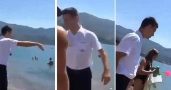 Crnogorski konobar zavodi red među gostima: Alo, miči te stvari sa plaže i izlazi iz vode!