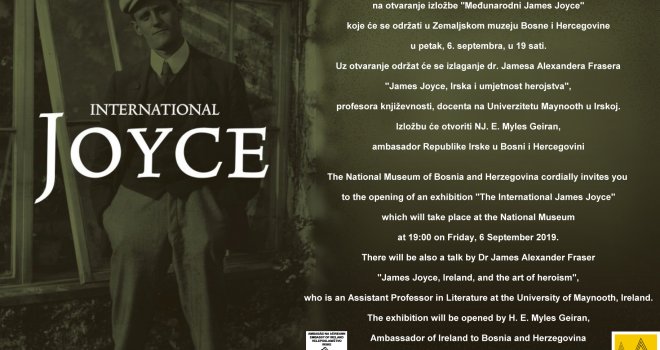 U Zemaljskom muzeju BiH u petak otvorenje izložbe 'Međunarodni James Joyce'