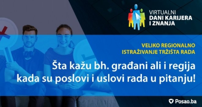 U regiji se najviše bojimo za svoje poslove, a bili bismo zadovoljni sa prosječnom platom od 1.300 KM!