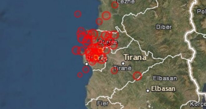 Albanija se ne prestaje tresti, od jutros čak 40 zemljotresa, svako malo podrhtava tlo