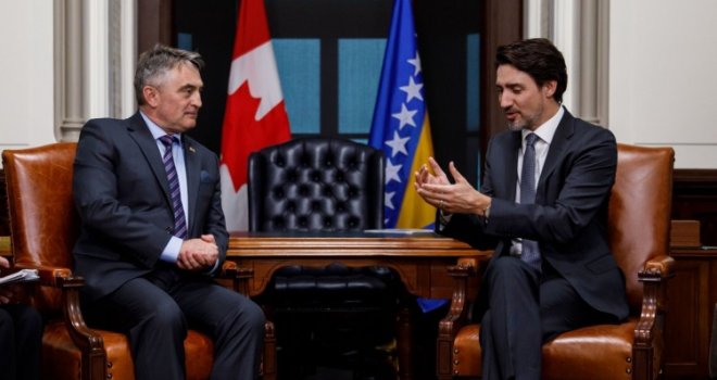 Komšić se sastao s premijerom Kanade Justinom Trudeauom u Ottawi