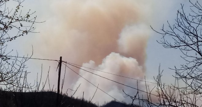 Vatra u okolici Tuzle ne jenjava: Rasplamsao se požar na Husinu 