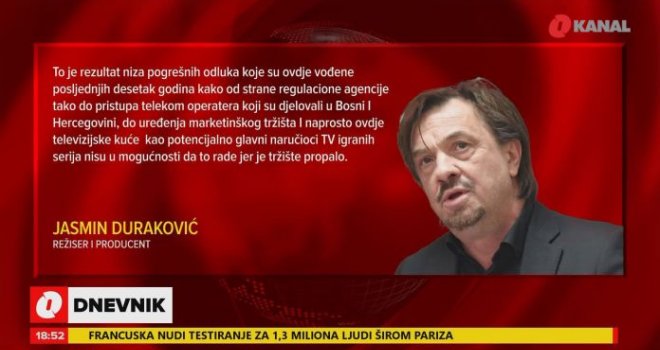 Ko je kriv za propast filmske i TV produkcije u BiH?!