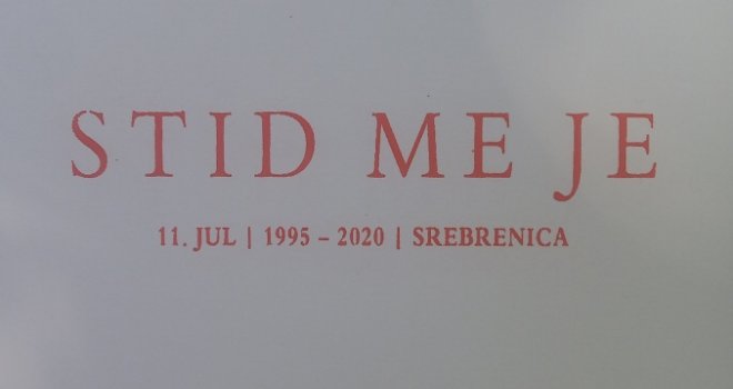 Ovaj grad danas je izlijepljen plakatima sa natpisom 'STID ME JE', uz krik: Pamtimo da se nikad ne ponovi!
