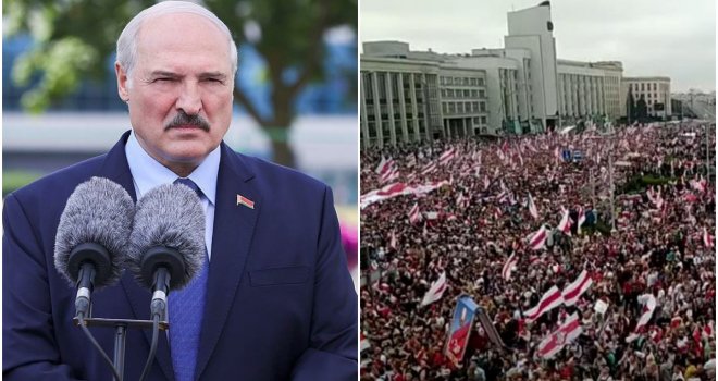 Lukašenko u rezidenciju stigao s automatskom puškom: Na ulicama Minska 250.000 ljudi!