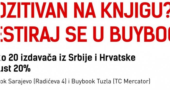 Akcija 'Pozitivan na knjigu? Testiraj se u Buybooku!' od 15. do 24. decembra