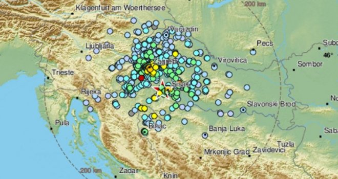 Novi jak potres kod Petrinje jačine 5.3 stepeni