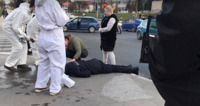 Drama na Dobrinji: Policajcu pozlilo nakon udesa, jedva dopuzao do trotoara...