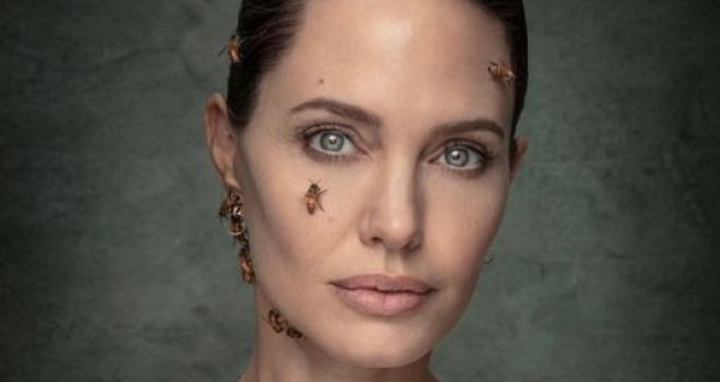 Bez ijednog uboda: Angelina Jolie pozirala prekrivena pčelama po tijelu i licu