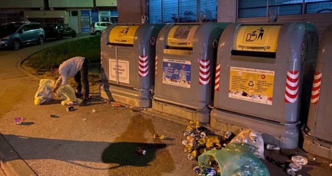 Mandić ne odustaje: Evo dokaza! Objavio nove fotografije - ko baca smeće pored kontejnera u centru Sarajeva?