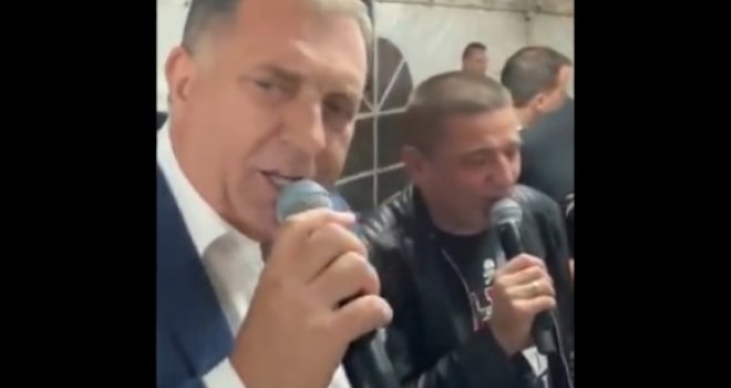 Dodik u grlatom duetu sa Bajom Malim Knindžom, a Gorica poručuje: 'Ne može ti ništa niko Srpska Republiko...'