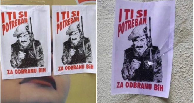 U Sarajevu osvanuli plakati sa natpisom 'I ti si potreban za odbranu BiH'