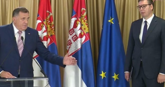 Dodik i Vučić nakon sastanka: Situacija je složena! Nisam spreman za RS da žrtvujem mir, ali sam spreman sve da žrtvujem za RS!