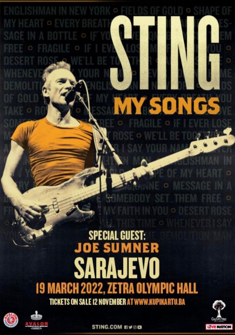 sting-my-songs-tour-sarajevo-poster