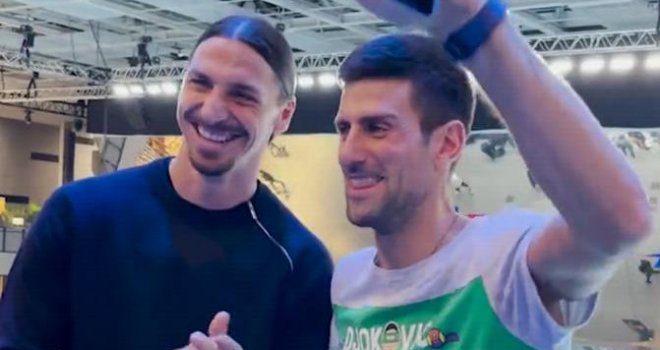 Zlatan Ibrahimović se obratio Novaku Đokoviću na bosanskom jeziku: Joj, ona mi je došla tamo... 