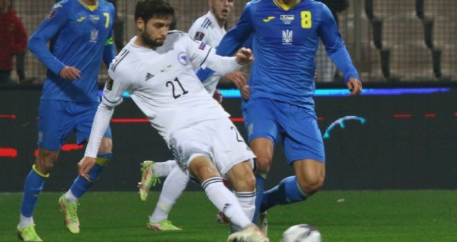 Nogometaši BiH poraženi od Ukrajine, koja će igrati u baražu za SP