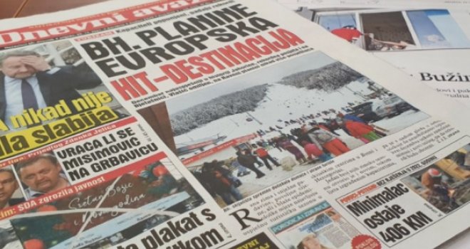 Poskupljuje i dnevna štampa u BiH: Evo koliko će od 3. januara koštati novine