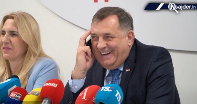Dodik prekinuo pressicu da bi se javio Čoviću, mrtav hladan obavio razgovor: Kako je bilo u Neumu, jesi živ? Žao mi je što nisam tamo da popijemo piće...