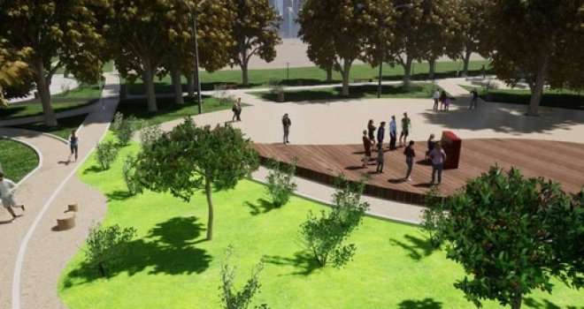 Buduća oaza u centru grada: Okončana prva faza radova na izgradnji i uređenju Kampusa UNSA