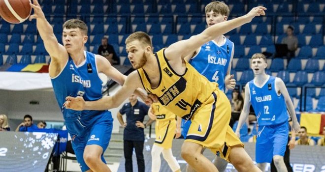 Bez plasmana u polufinale EP u Rumuniji: Mladi bh. košarkaši poraženi od Islanda