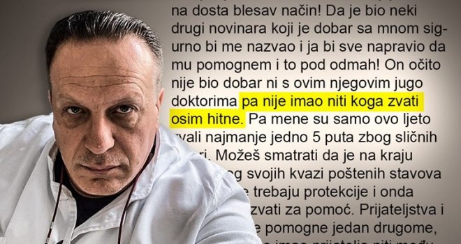 Splitski hirurg šokirao izjavom: Ko je Matijaniću kriv što nema vezu! Očito nije imao koga zvati osim hitne...