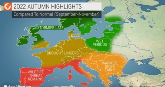 Zastrašujuća vremenska prognoza za jesen na Balkanu: Ovo bi moglo biti najgore u zadnjih nekoliko decenija...