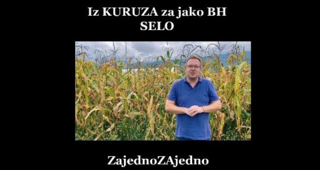 Hamdija Lipovača iz polja kukuruza najavio kandidaturu na izborima: 'Kažu nemoj iz kuruza, hoću iz kuruza...'