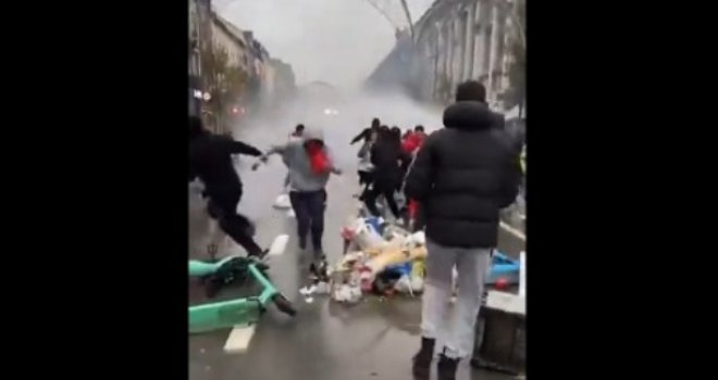 Užas šta se dogodilo u Briselu nakon pobjede Maroka protiv Belgije: Huligani izašli na ulice, demolirali grad...