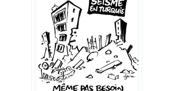 Charlie Hebdo objavio karikaturu o potresu, iz Turske stigla poruka: 'Utopite se u svom bijesu i mržnji!