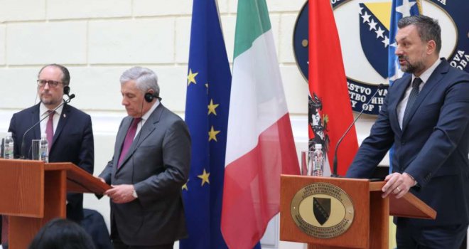  Završen susret ministara vanjskih poslova BiH, Italije i Austrije, pomenut i Dodik