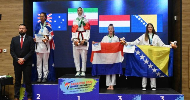 Lamija Alihodžić osvojila bronzanu medalju na Svjetskom taekwondo prvenstvu za kadete