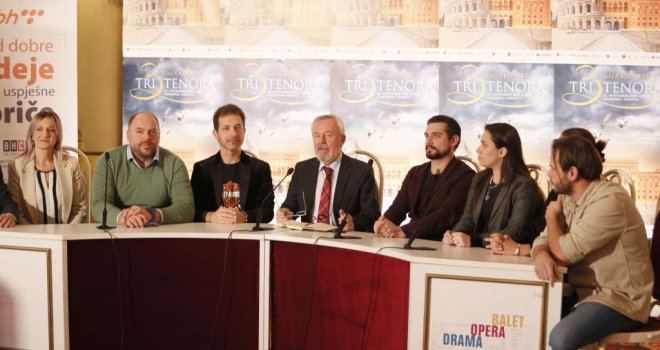 Koncert umjetnika svjetskog glasa 'Tri tenora' u subotu u KSC Skenderija