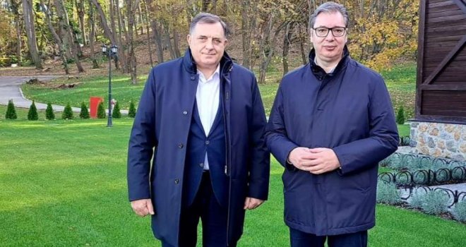 Dodik od Vučića zatražio podršku za poteze koje Republika Srpska planira poduzeti