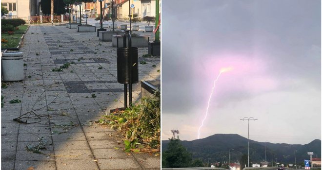 Nevrijeme stiglo i kod nas: U dva bh. grada je napravilo haos