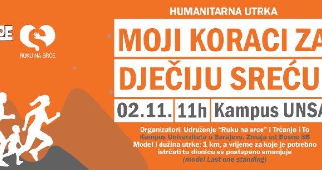 Ako ne možete učestvovati, podržite ovu humanitarnu trku donacijom: Postanite dio misije za bolju budućnost djece!