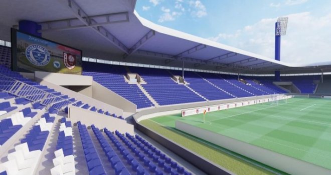 Kako će izgledati južna tribina stadiona Grbavica: Bit će dostojna ugostiti sve svjetske klubove i reprezentacije