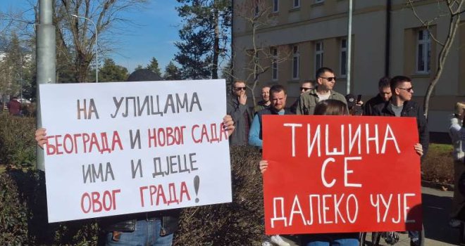 Studenti i građani Banje Luke  prvi put dali podršku studentima u Srbiji