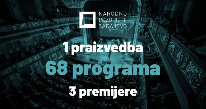 Narodno pozorište Sarajevo objavilo repertoar do kraja umjetničke sezone