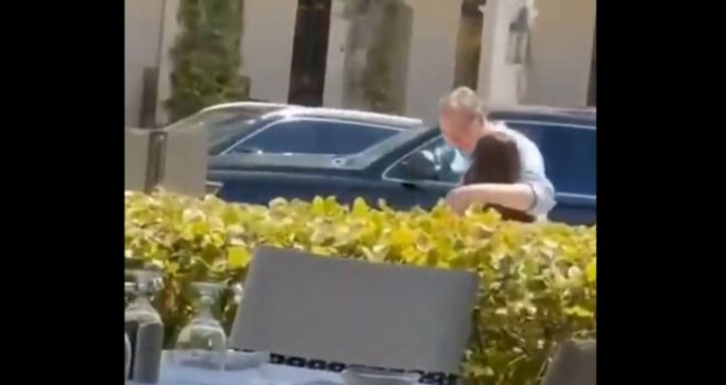 Sačekuša ispred restorana: Procurio novi snimak Vučića na Floridi