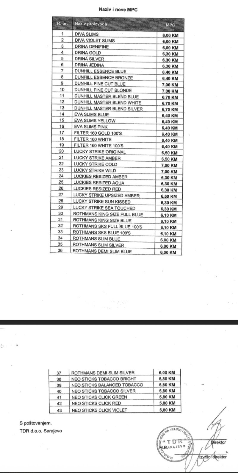 tdr-nove-cijene-cigareta-juni-2025