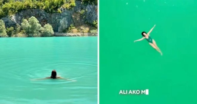Jezero u BiH izgleda kao da 'gledaš kroz Instagram filter': Hrvatska tiktokerica oduševljena