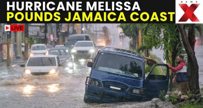 Uragan Melissa pogodio Jamajku: Vjetrovi pušu brzinom do 300 km/h!
