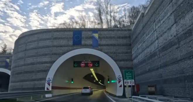 Ovako ozgleda vožnja kroz najduži tunel na Koridoru Vc u Bosni i Hercegovini: Nova dionica autoputa Zenica - Doboj 